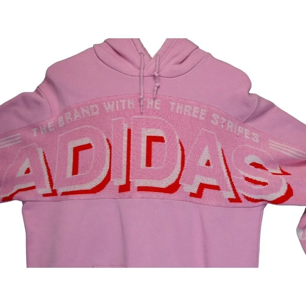 Adidas REAL SCARF Men‎ Hoodie Size M Pink Soccer
